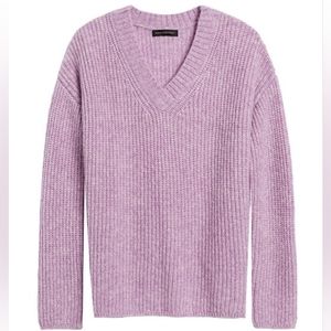 EUC Banana Republic Merino Wool Oversized Chunky Sweater - Lilac Sz L